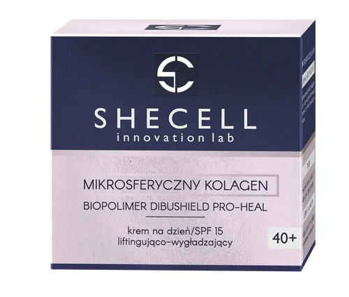 Shecell Mikrosferyczny Kolagen, Krem na dzień liftingująco-wygładzający 40+ SPF 15 - 2