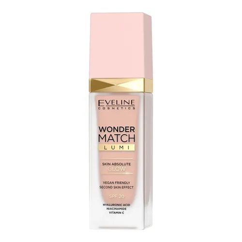 Eveline Cosmetics Wonder Match, Lumi Foundation SPF 20 (Podkład rozświetlający) - 2
