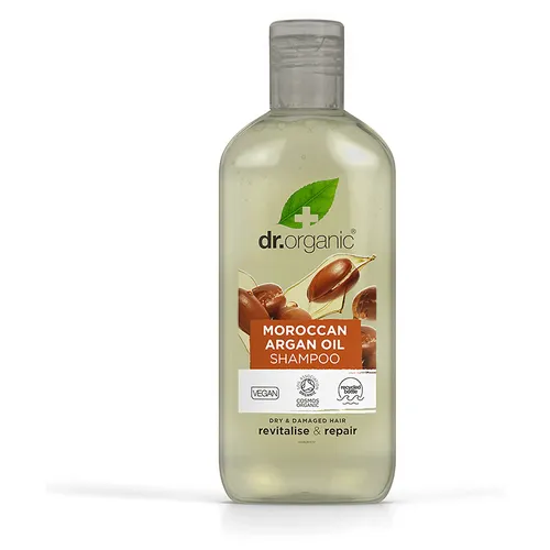 Dr.Organic Moroccan Argan Oil, Shampoo (Wygładzający szampon do włosów z organicznym olejem arganowym)