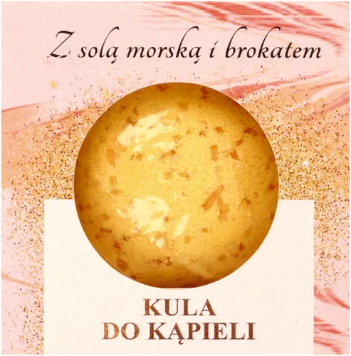 Manufaktura Piękna Kula do kąpieli z solą morską i brokatem