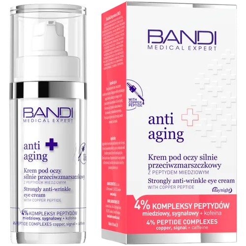 Bandi Anti Aging, Krem pod oczy silnie przeciwzmarszczkowy z peptydem miedziowym