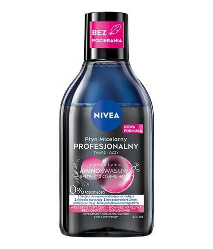 Nivea MicellAIR Profesjonalny dwufazowy płyn micelarny z kompleksem aminokwasowym i ekstraktem z czarnej herbaty (nowa wersja)