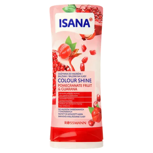 Isana Colorglanz [Colour Shine], Granatapfel & Guarana, Spülung (Odżywka do włosów  'Połysk koloru' (nowa wersja))