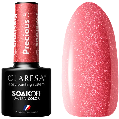 Claresa Precious Soak-off UV/LED Color (Lakier hybrydowy do paznokci)