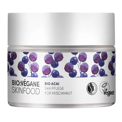 Bio Vegane Skinfood Bio-Acai 24h Pflege (Krem pielęgnujacy 24h z jagodami acai)
