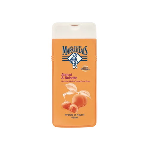 Le Petit Marseillais Douche & Bain Creme Extra Doux Abricot & Noisette (Kremowy żel 2w1 pod prysznic i do kąpieli `Morela i orzech`) - 3