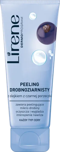 Lirene Dermoprogram Peeling drobnoziarnisty z olejkiem z czarnej porzeczki