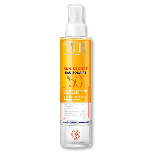 SVR Sun Secure, Eau Solaire SPF50+ (Biodegradowalny ochronny spray przeciwsłoneczny SPF50+)
