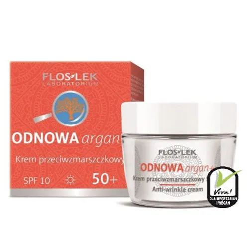 Floslek Odnowa Argan, Krem przeciwzmarszczkowy na dzień 50+ SPF 10 - 2