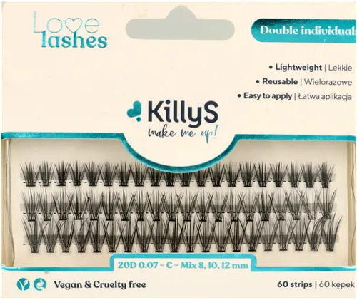 KillyS Make Me Up!, Sztuczne rzęsy kępki mix 8,10,12 mm