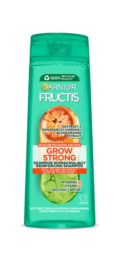 Garnier Fructis, Grow Strong Orange, Reinforcing Shampoo (Wzmacniający szampon do włosów cienkich z ekstraktem z pomarańczy) - 1