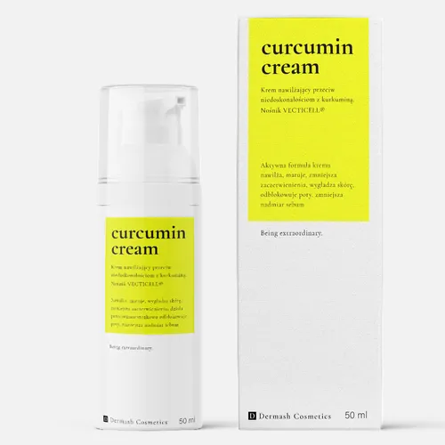 Dermash Cosmetics Curcumin Cream (Krem nawilżający przeciw niedoskonałościom z kurkuminą)