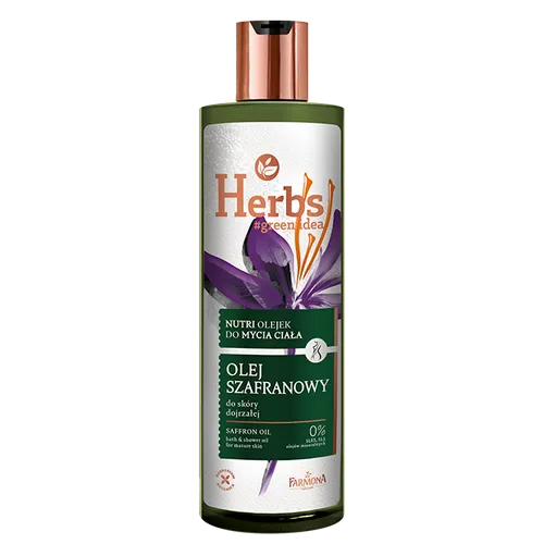 Herbs Nutri olejek do mycia ciała do skóry dojrzałej `Olej szafranowy`