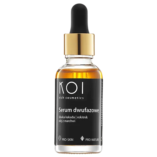 KOI Cosmetics Serum dwufazowe ze śliwką kakadu, rokitnikiem i olejem z marchwi (nowa formuła)