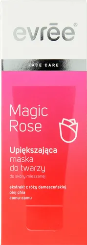 Evree Magic Rose, Upiekszająca maska do twarzy skóra mieszana