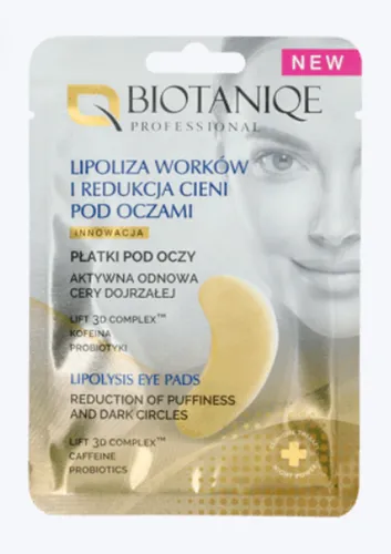 Biotaniqe Lipolysys Eye Pads (Lipoliza worków i redukcja cieni pod oczami, płatki pod oczy)