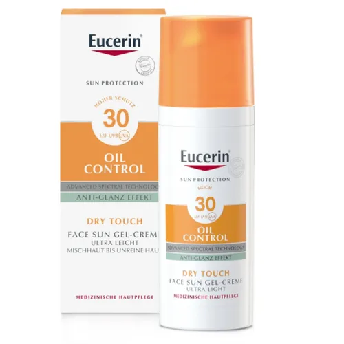 Eucerin Sun, Gel-Cream Oil Control SPF 30 (Kremowy żel ochronny do twarzy SPF 30)