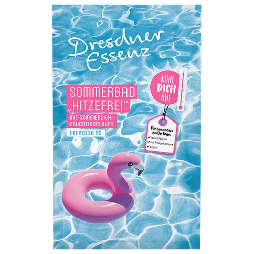 Dresdner Essenz Sonnenbad Hitzefrei Badesalz mit Sommerlich-fruchtigem Duft (Sól do kąpieli o owocowym zapachu)