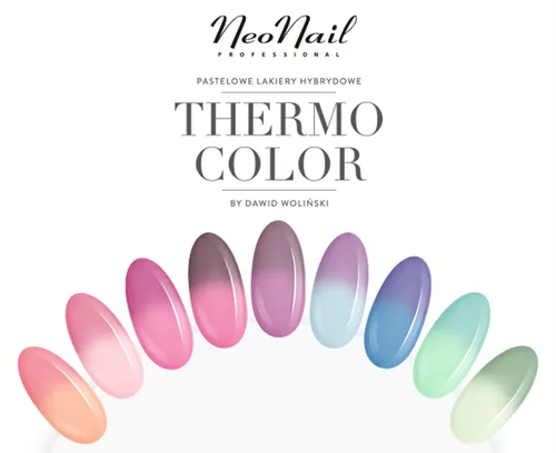 NeoNail Thermo Color by Dawid Woliński, Pastelowy termiczny lakier hybrydowy - 2