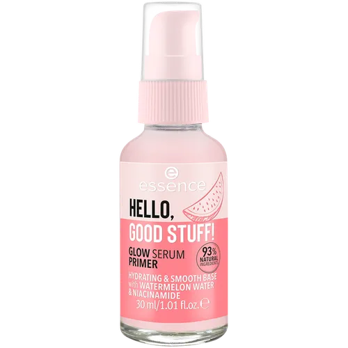 Essence Hello, Good Stuff!, Glow Serum Primer (Rozświetlająca baza pod makijaż)