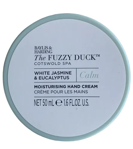Baylis & Harding The Fuzzy Duck, Calm White Jasmine & Eucaliptus  Moisturising Hand Cream (Biały Jaśmin i Eukaliptus, Nawilżający krem do rąk)