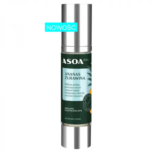 Asoa Peeling enzymatyczny `Ananas - żurawina`