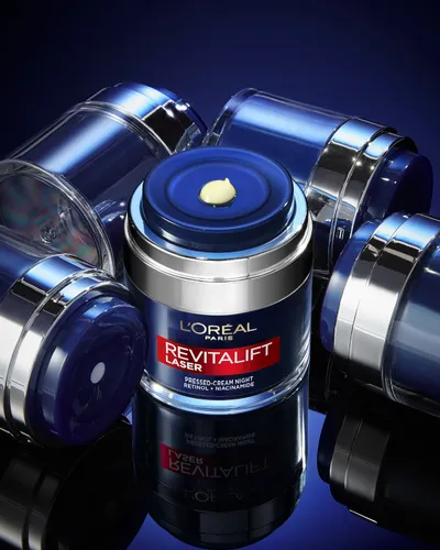 L'Oreal Paris Revitalift Laser, Pressed Cream, Krem na noc Retinol i Niacynamid - 2