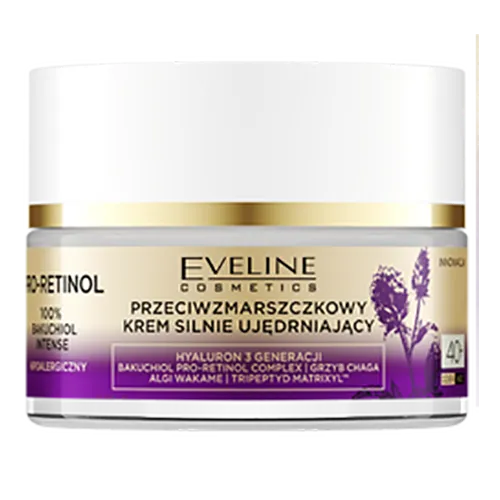 Eveline Cosmetics Pro-Retinol 100% Bakuchiol Intense, Przeciwzmarszczkowy krem silnie ujędrniający 40+ - 1