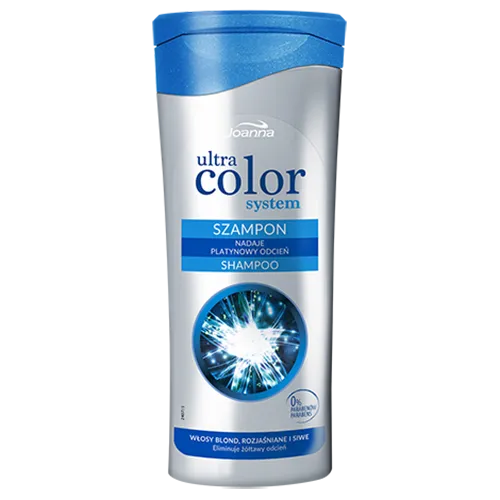 Joanna Ultra Color System, Szampon do włosów blond, rozjaśnianych i siwych (nowa wersja) - 3