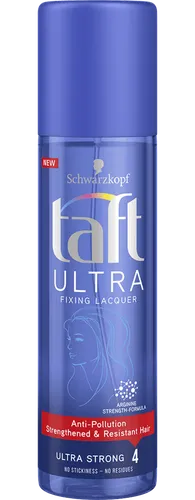 Schwarzkopf Taft Ultra Fixing Laquer Arginine Strength Formula (Supermocny modelujący lakier  do włosów z formułą Arginine Strength) - 2