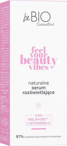 beBIO Feel Your Beauty Vibes, Naturalne serum rozświetlające - 3