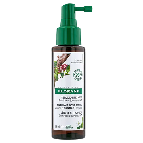 Klorane Serum a la Quinine & Edelweiss BIO (Serum przeciw wypadaniu włosów z chininą i organiczną szarotką) - 1