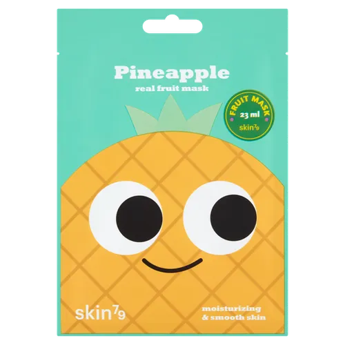 SKIN79 Moisturizing & Smooth Skin Pineapple Real Fruit Mask (Nawilżająca ananasowa maska w płacie do twarzy)