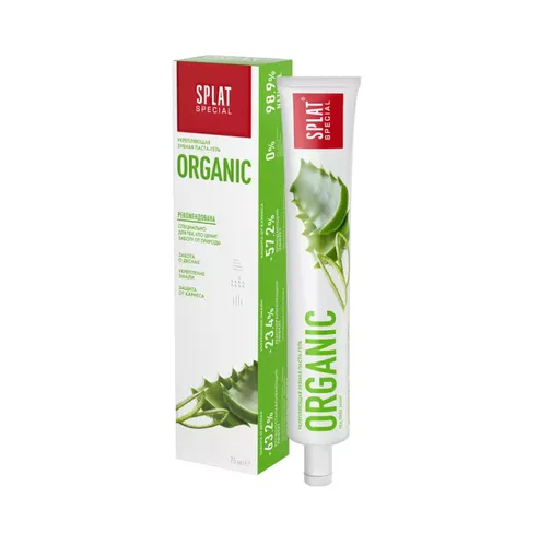 Splat Organic, Wzmacniająca żelowa pasta do zębów