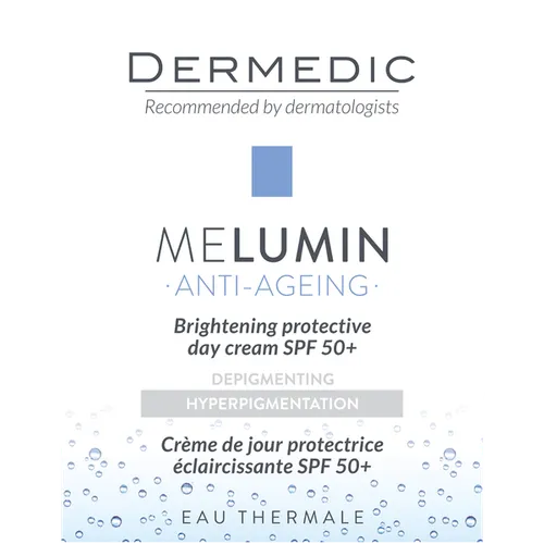 Dermedic Melumin, Ochronny krem rozjaśniający na dzień SPF 50+ - 2