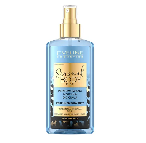 Eveline Cosmetics Sensual Body Mist, Perfumowana mgiełka do ciała `Blue Romance`