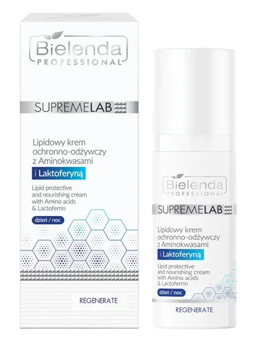 Bielenda Professional Regenerate, Lipidowy krem ochronno - odżywczy z aminokwasami i laktoferyną