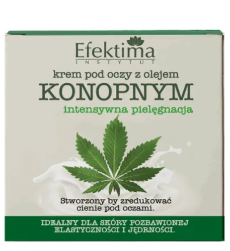 Efektima Intensywna pielęgnacja, Krem pod oczy z olejem konopnym - 1