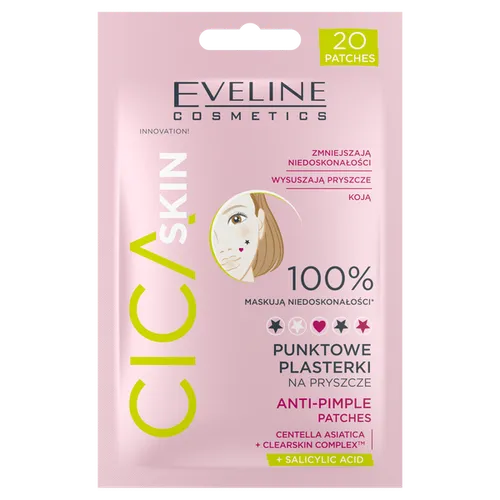 Eveline Cosmetics Cica Skin, Punktowe plasterki na pryszcze