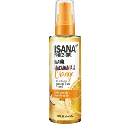 Isana Haaröl Macadamia & Orange (Olejek do włosów bez silikonów  `Makadamia i pomarańcza` (nowa wersja))