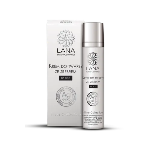 Lana Luxury Cosmetics Silver Collection, Regenerujący krem na noc ze srebrem
