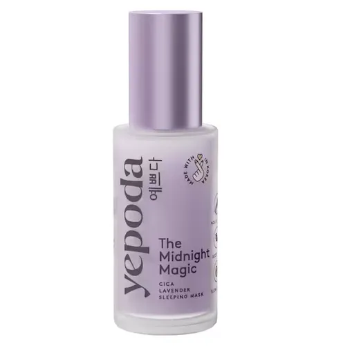 Yepoda The Midnight Magic, Cica Lavender Sleeping Mask (Bogata maseczka na noc spowalniająca oznaki starzenia)
