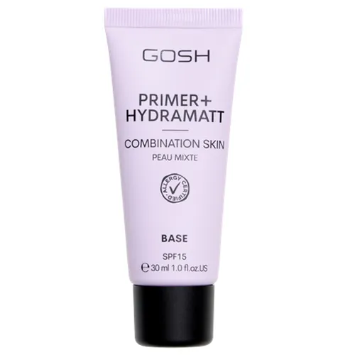 Gosh Primer+ Hydramatt, Combination Skin Base SPF 15 (Nawilżająca baza pod makijaż do cery mieszanej)