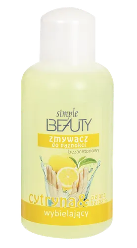 Achtel Simple Beautyk, Zmywacz do paznokci bezacetonowy z cytryną i zieloną herbatą
