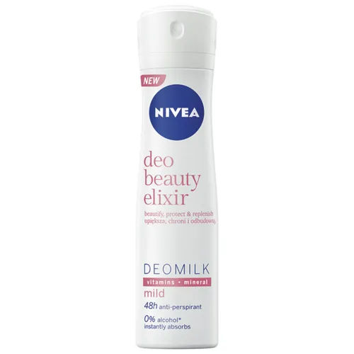 Nivea Deo Elixir Beauty, Deomilk Mild 48h Anti-perspirant (Antyperspirant w sprayu dla kobiet)