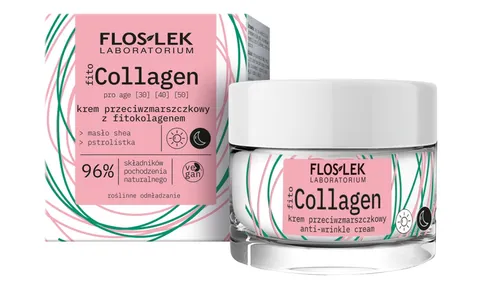 Floslek Fito Collagen Pro Age, Krem przeciwzmarszczkowy z fitokolagenem na dzień i na no