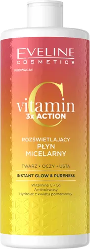 Eveline Cosmetics Vitamin C 3x Action, Rozświetlający płyn micelarny