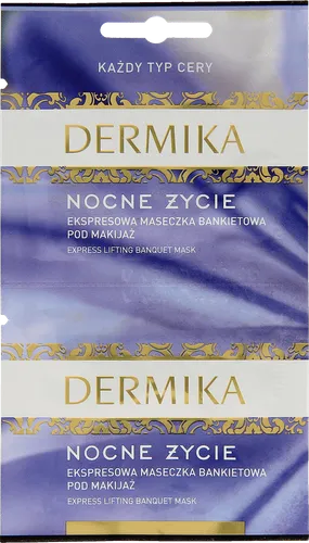 Dermika Nocne Życie, Maseczka do twarzy bankietowa pod makijaż (nowa wersja) - 2