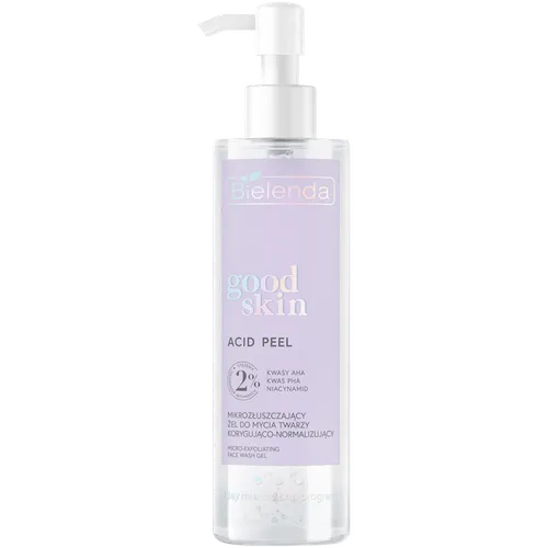 Bielenda Good Skin, Acid Peel Micro-exfoliating Face Wash Gel (Mikrozłuszczający żel do mycia twarzy korygująco-normalizujący)