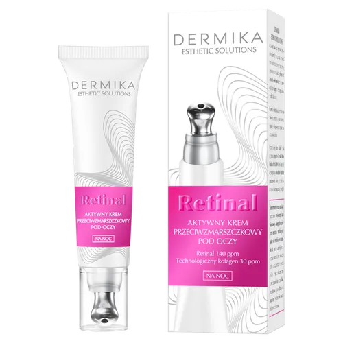 Dermika Esthetic Solutions, Retinal, Aktywny krem przeciwzmarszczkowy pod oczy na noc